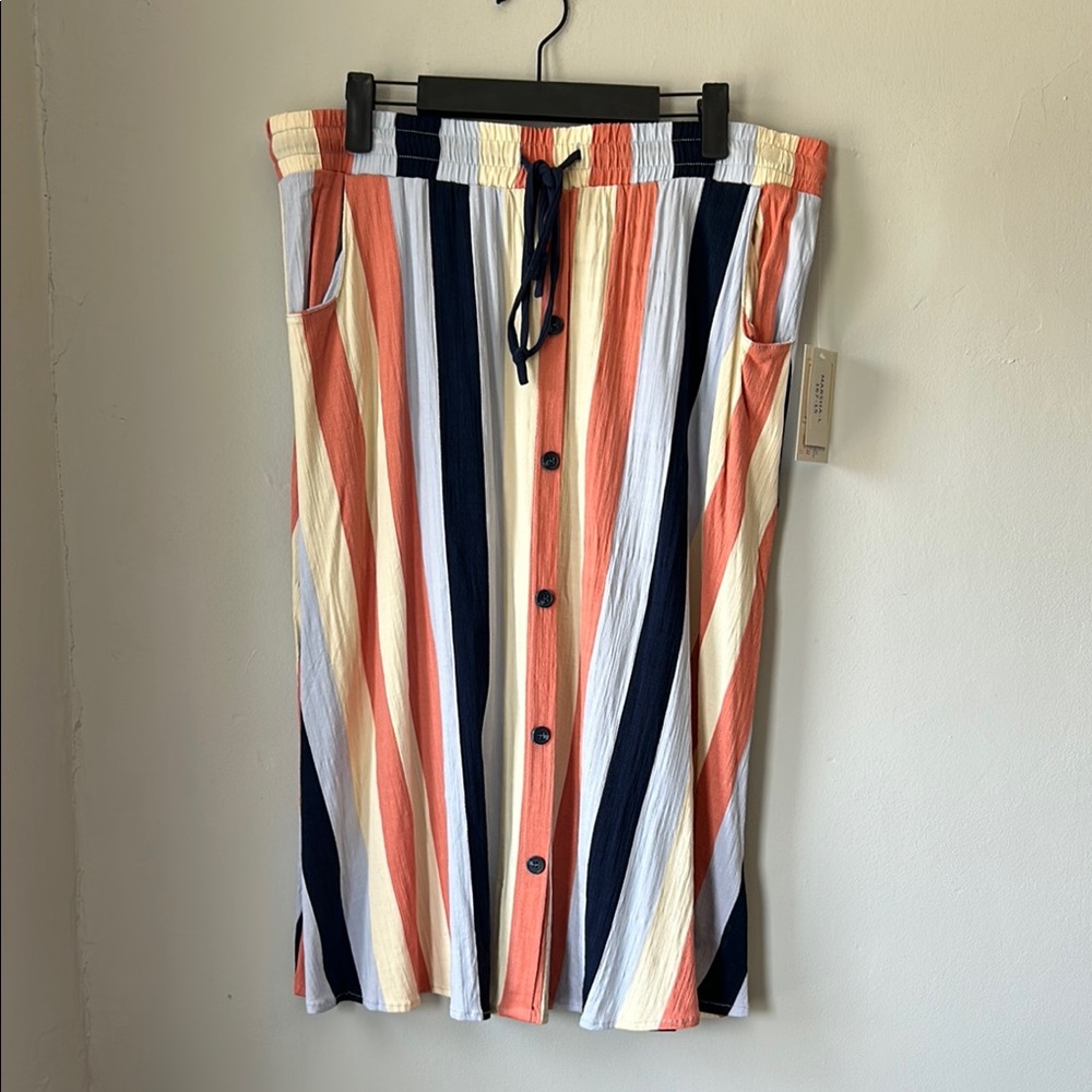 Striped Multi-Color Women's Skirt